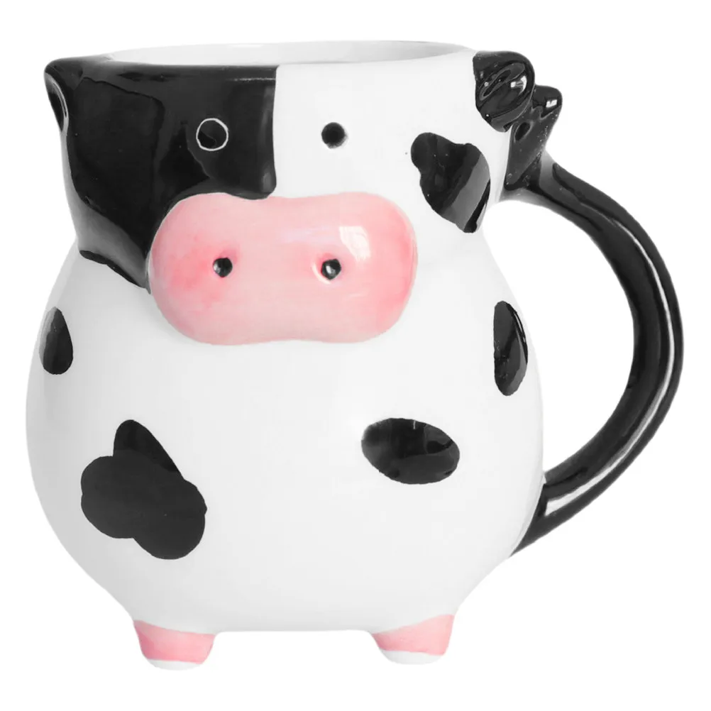 

Large Ceramic Coffee Mug 3D Cow Shape Cute Office Decor Fun Animal Mug for Women Mugs for Women Cow Mugs Custom