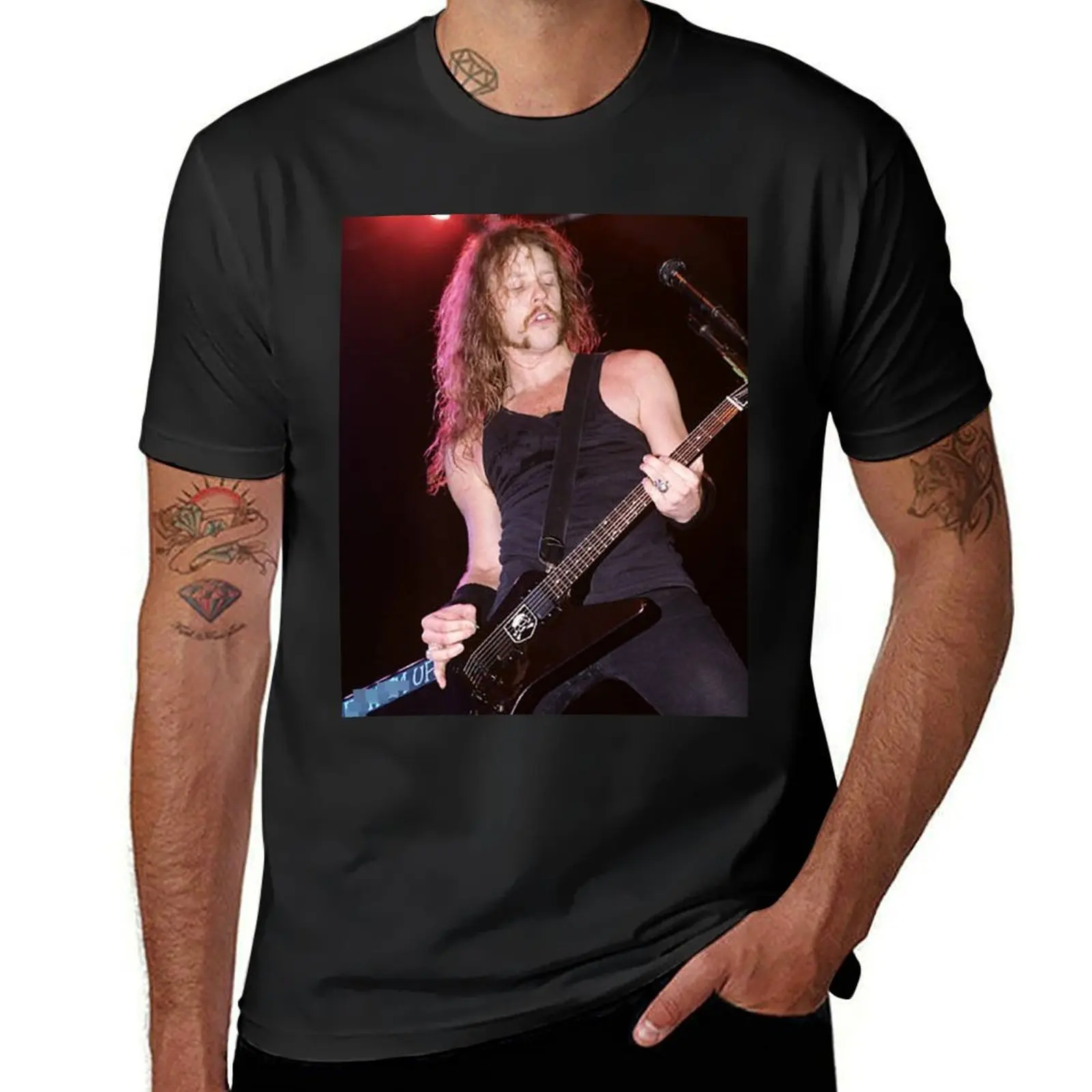 James Hetfield awesome T-Shirt sports fans customs plain t shirts men