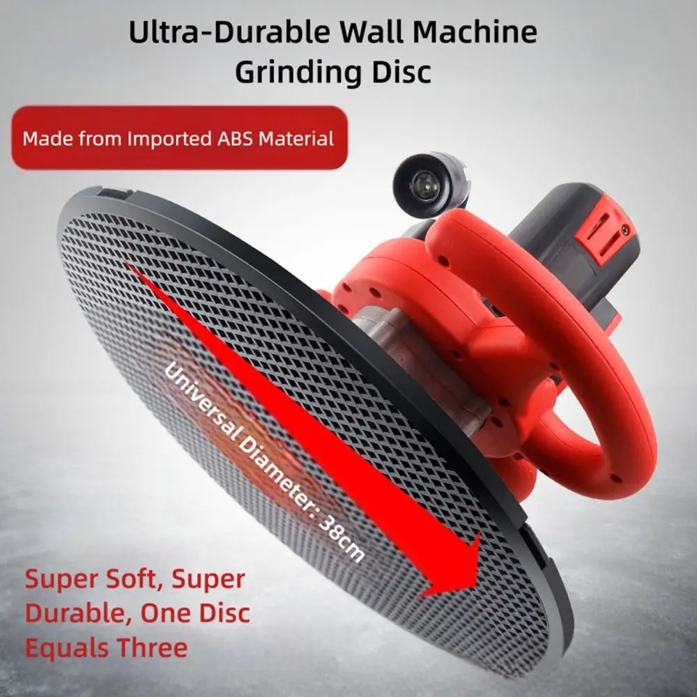 ABS Wall Grinding Disc Black White Floor Smoothing Concrete Floor Sander Thicken Widen Ultra Soft Sander Tool Coarse Sand