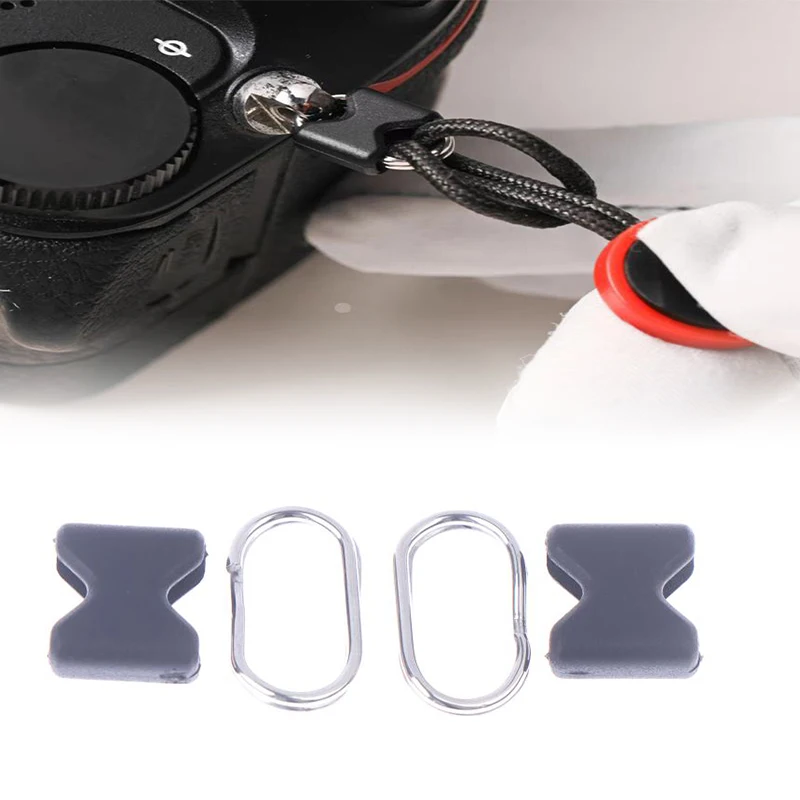 2Pairs Camera Lug Ring Camera Strap Split Ring Hook For Camera Strap Conversion Ring Metal Connection Buckle