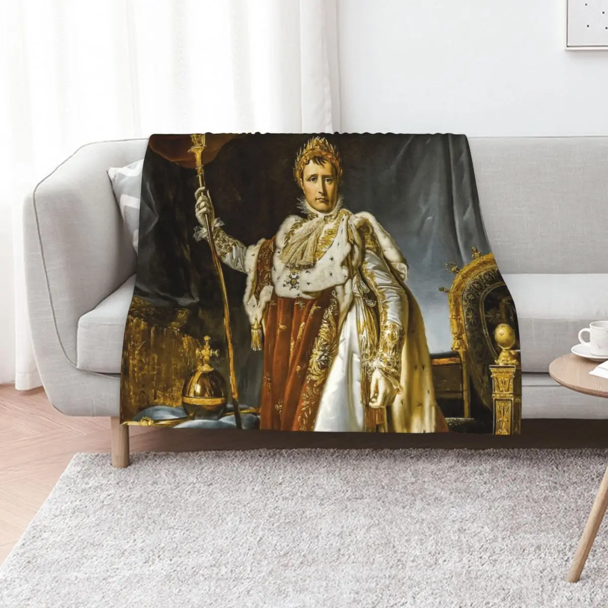 

Emperor Napoleon Throw Blanket Bed Furry christmas gifts Tourist Blankets