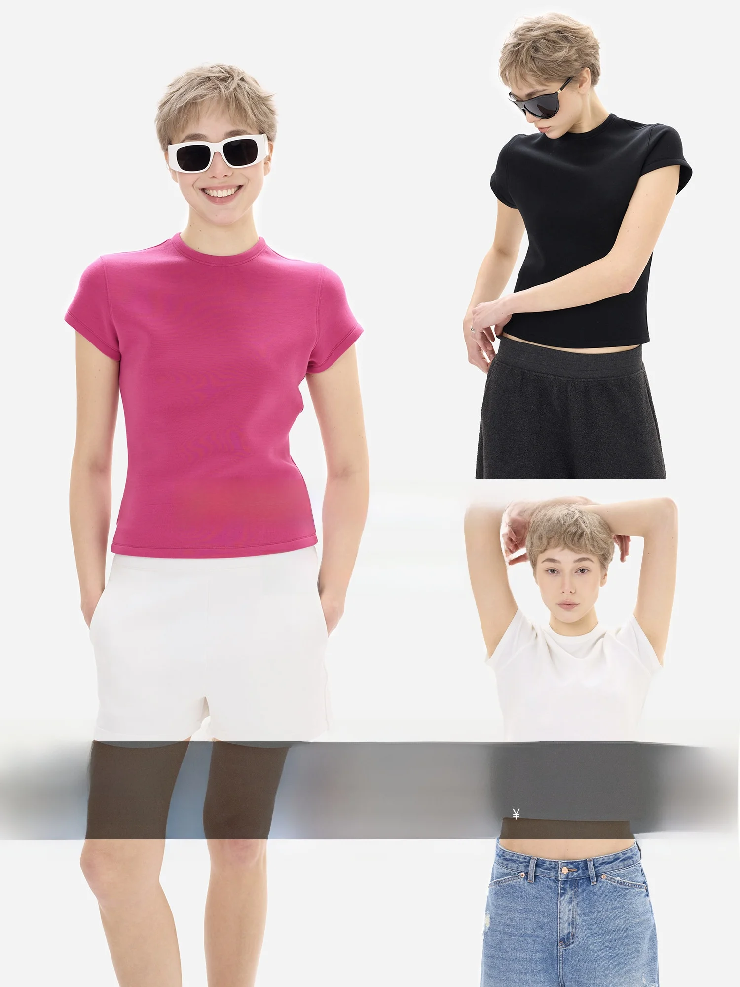 

Женская повседневная футболка eGuYue Upade Edition 85 Days Silk T Wang 40 Classic Versatile с круглым вырезом и коротким рукавом