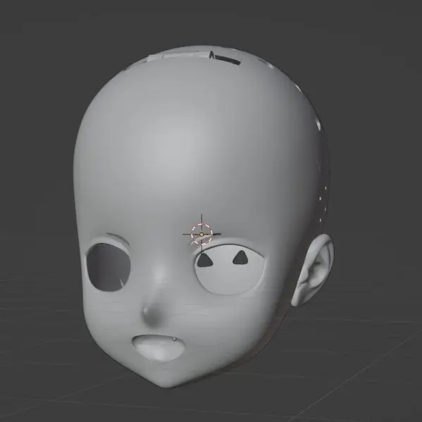 Customize Character Boy/Bily Kigurumi Half Head with Lock Anime Cosplay Kigurumi Mask COS Headgear