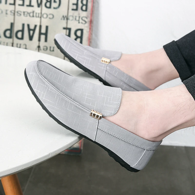 

Men's Casual Canvas Bean Shoes, Versatile for Men, Social Young Men's Shoes, Korean Version Trendy Shoes