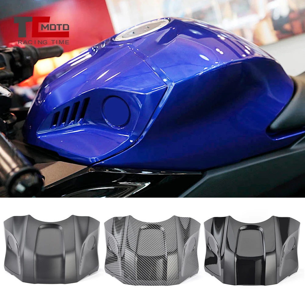 Motorcycle Carbon Look Fairing Oil Fuel Gas Tank Front Cover Guard Protect for Yamaha YZF R3 YZFR3 2025 YZF-R3