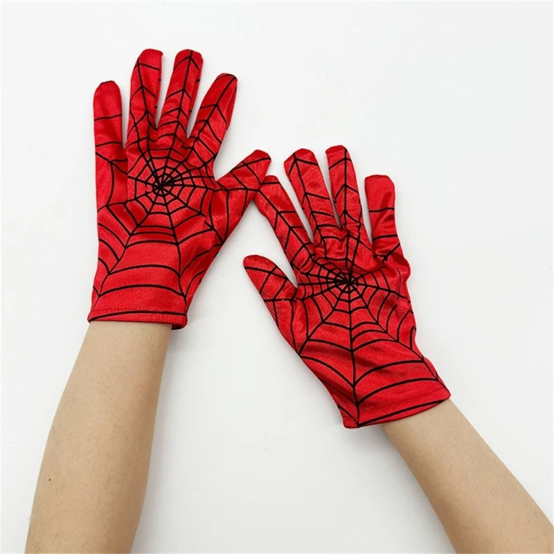 2pcs Children's Warm Gloves Marvels Anime Cartoon Knitted Theme Party Gloves for Kids Party Wear and Cosplay Accessory