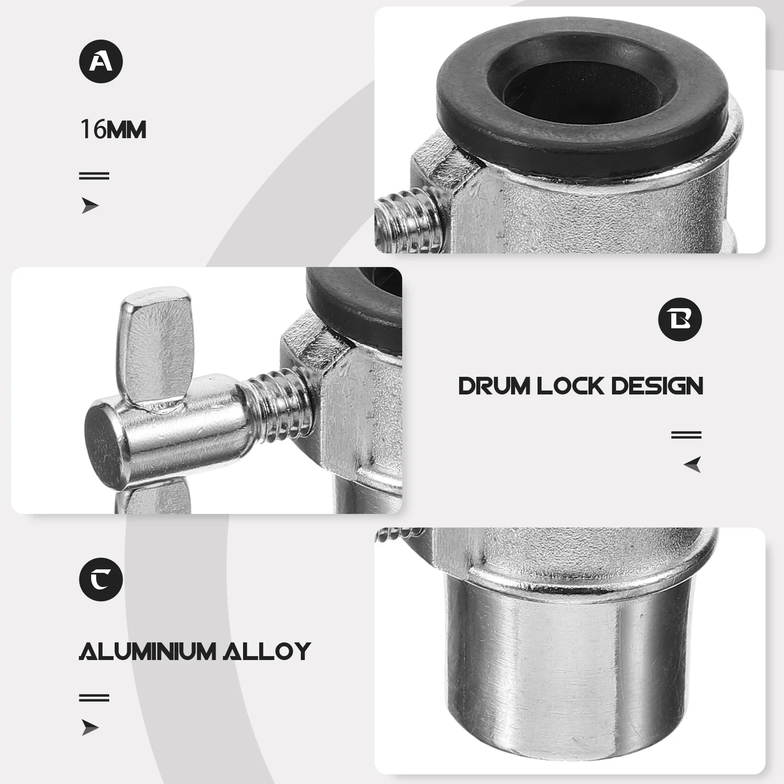

Drum Bracket Adjuster Support Interface Wing Screw Percussion Chime Holding Clamp Hardware Stand Accessories Lock Leg Connector