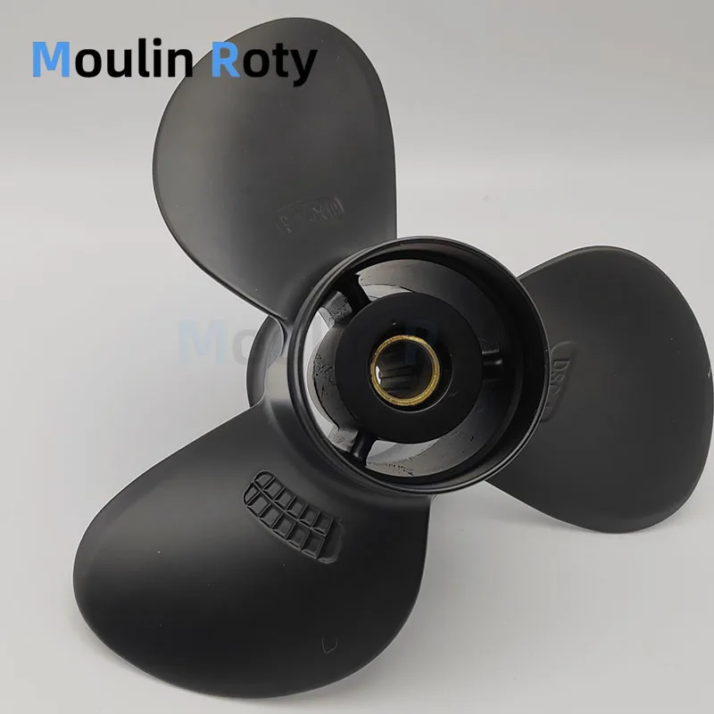 Outboard Propeller 9 1/4X10 58100-93733-019 for Suzuki 8 9.9 15 20 Hp Engines Aluminum Alloy Propeller 3 Blades 10 Rotation Marine Use