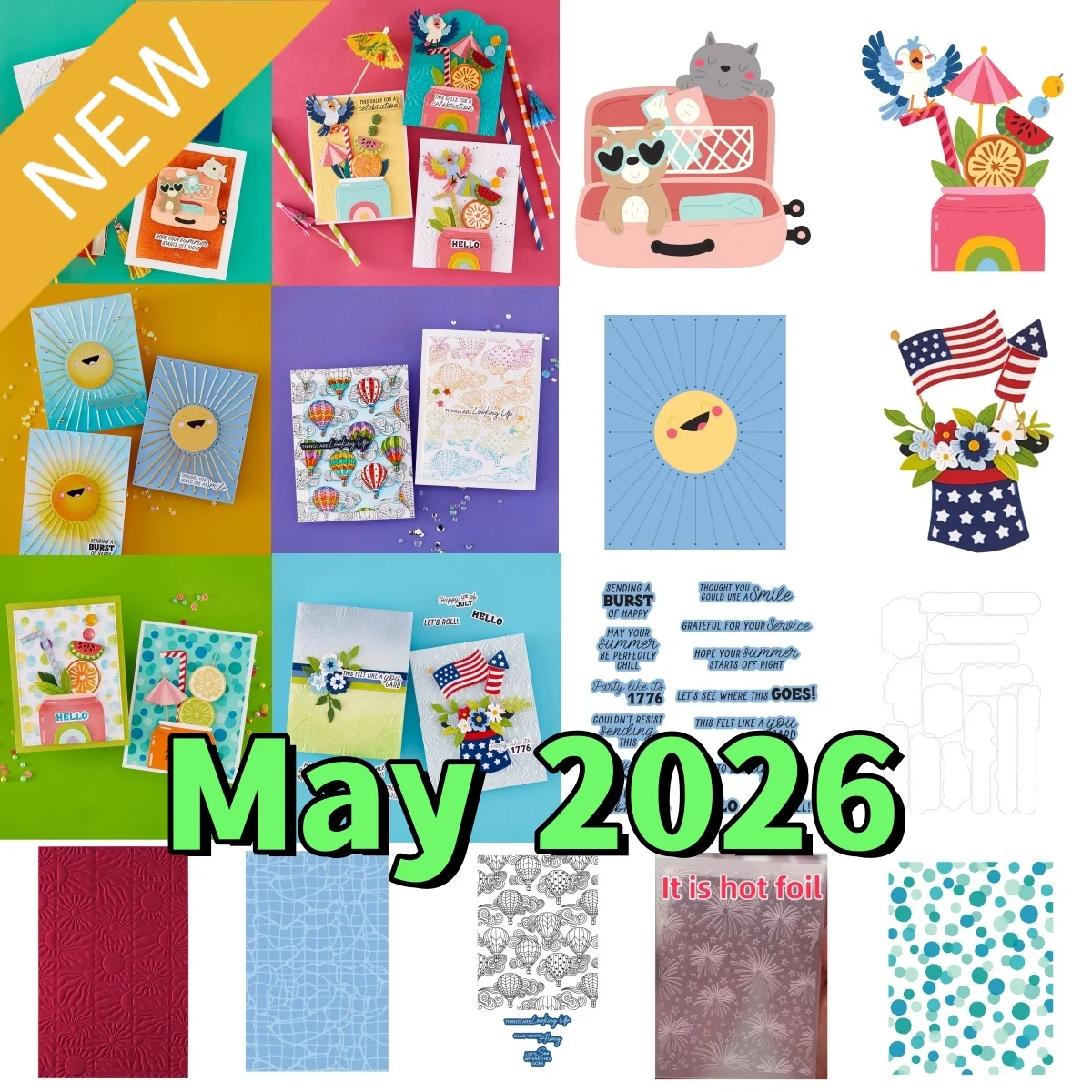 

Summer Travel Metal Cutting Dies Clear Stamps Stencil Hot Foil for DIY Decorating Scrapbook Paper Card Embossing May 2026 New
