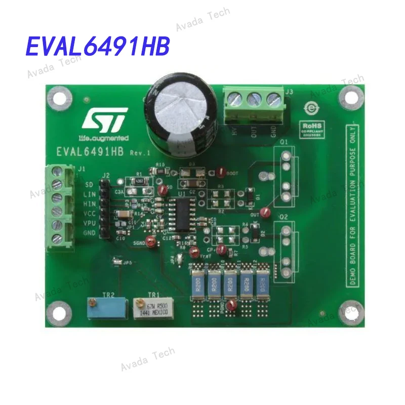 

EVAL6491HB Demonstration board for L6491 gate driver with smart shut down feature