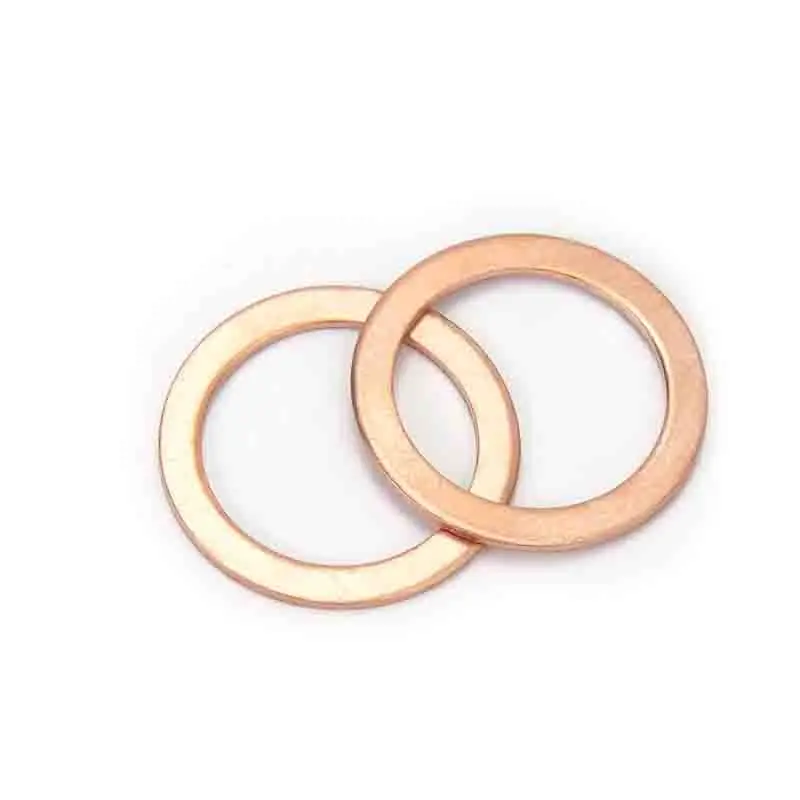 Solid Copper Washer 1.5mm Thickness O Ring Gasket Flat Seal Ring Multi-Specification Copper Sealing Ring