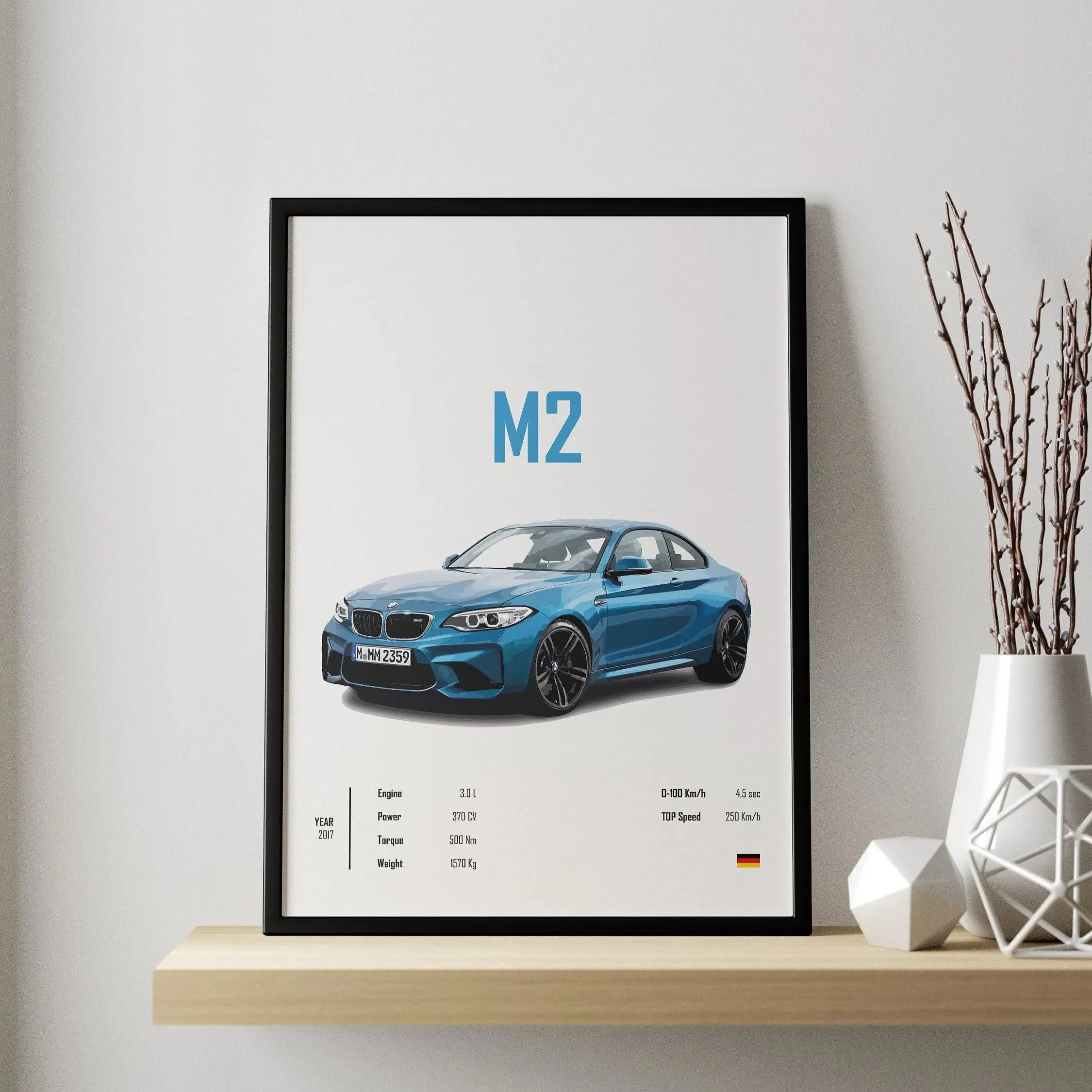 M2 M3 917 Classic Sports Car Famous Luxury Performance Car Series Canvas Posters for Room Living Home Wall Art Decor Pictures