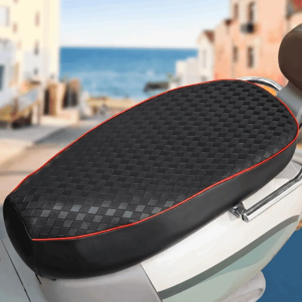 Waterproof Motorcycle Seat Cover Sunproof Non-Slip Electric Bike Seat Cover Easy to Clean Wear Resistant Scooter Seat Cover