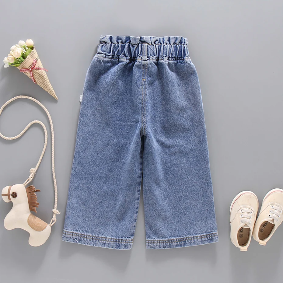 Jeans Girl Solid Color Jeans For Girls Spring Autumn Jeans For Children Casual Style Clothes For Girls