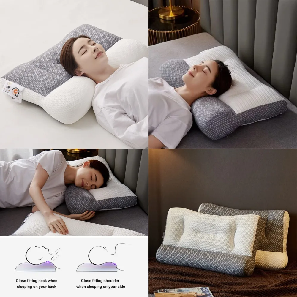 

Luxurious and comfortable orthopedic memory foam pillow for adults, featuring advanced slow rebound technology for maximum suppo