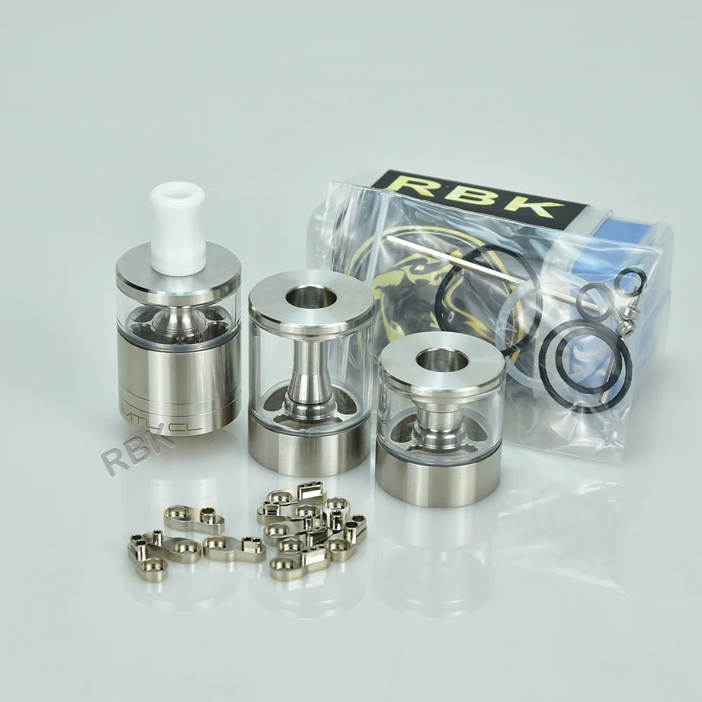 Imagem -04 - Wolfcoolvape Dvarw Mtl cl Rta Mtl Vape Rta Tanque 22 mm Tanque com 11 Inserções de ar 316ss Único Coil Deck Rebuildable Tanque Atomizador