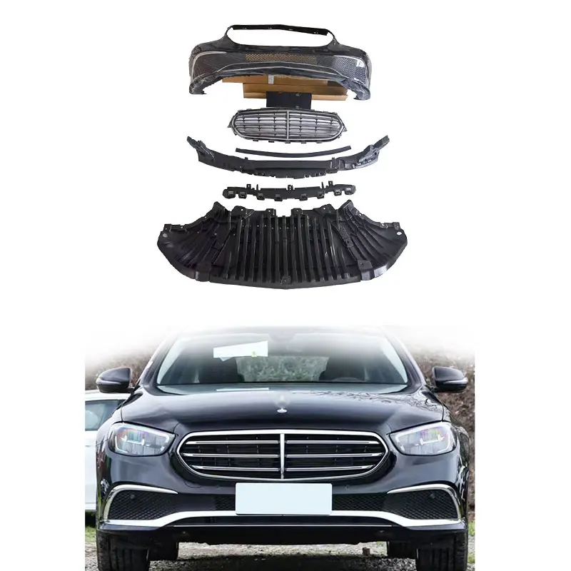 for  Car accessories for Mercedes Benz 213 new administrative E-Class PP Material Front Rear bumper Kit