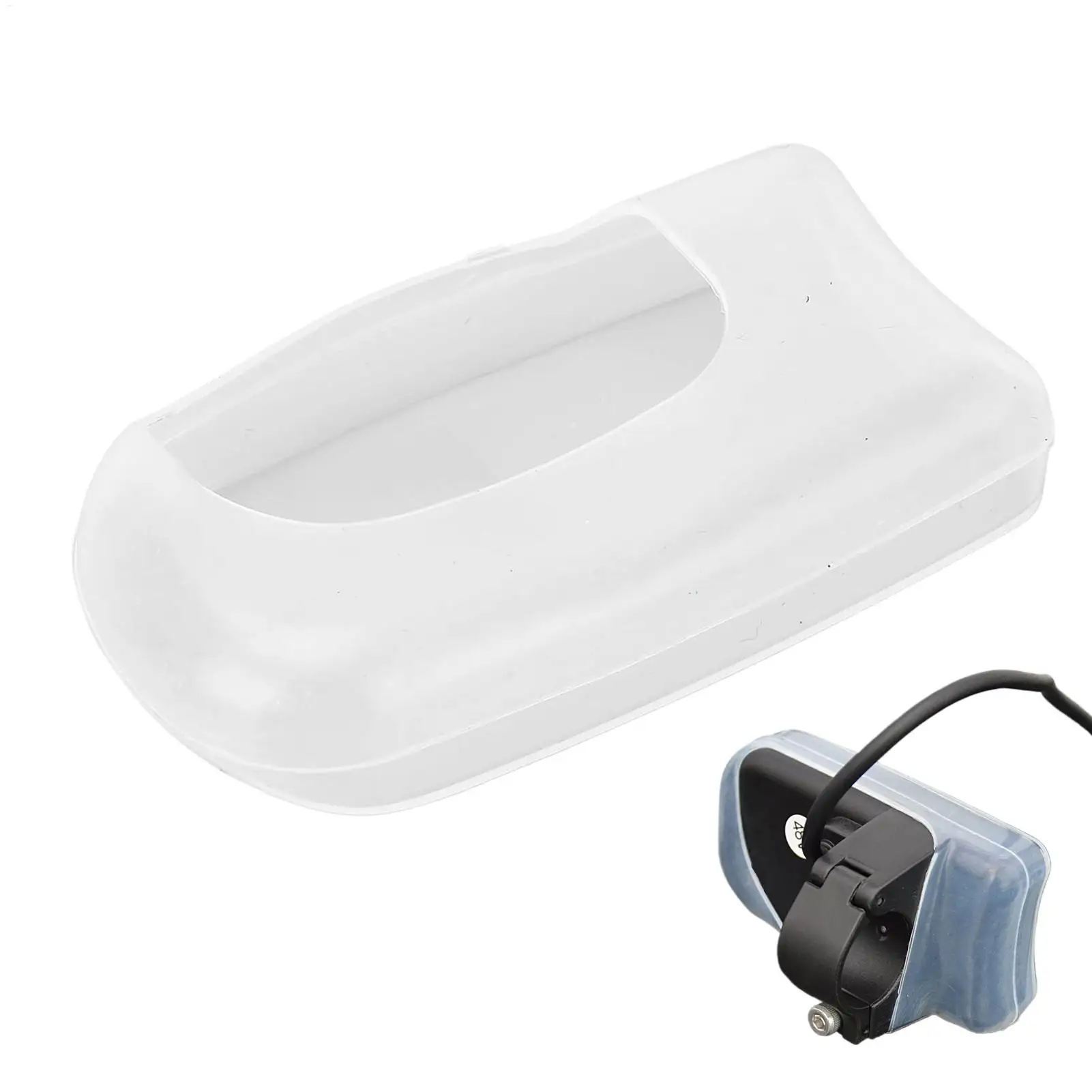 Silicone Electric Bike Monitor Cover Screen Waterproof Dust Cover Transparent Speedometer Monitor Shield Cycling Accessories