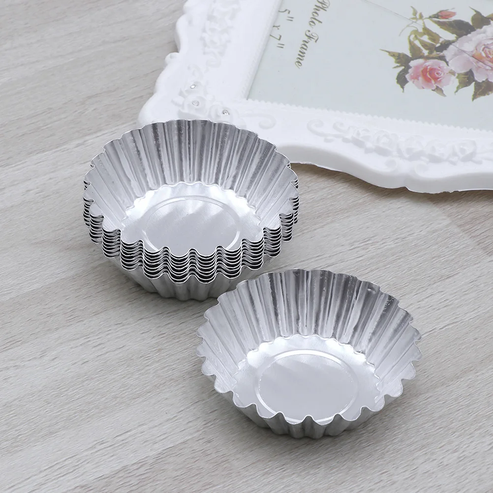 

36 Pcs Egg Tart Mold Tarts Muffin Baking Cup Metal Cups Cupcake Tartlets Pans Mould