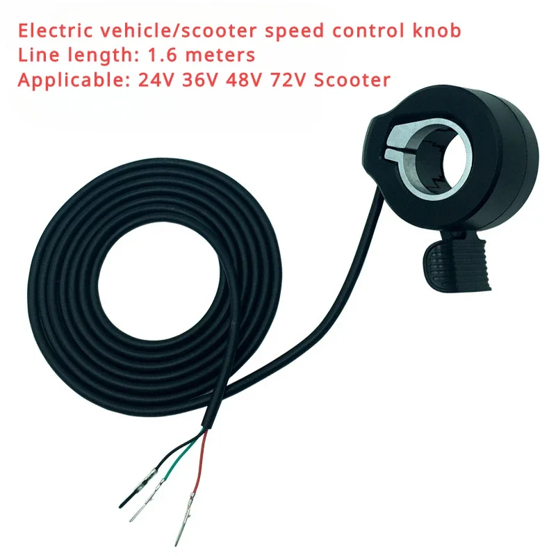 

Дроссельная заслонка для большого пальца для электрического скутера 130X, 3-контактный электрический велосипед, скорость, дроссельная заслонка, ручка акселератора, аксессуары 24 В 36 В 48 В 72 В