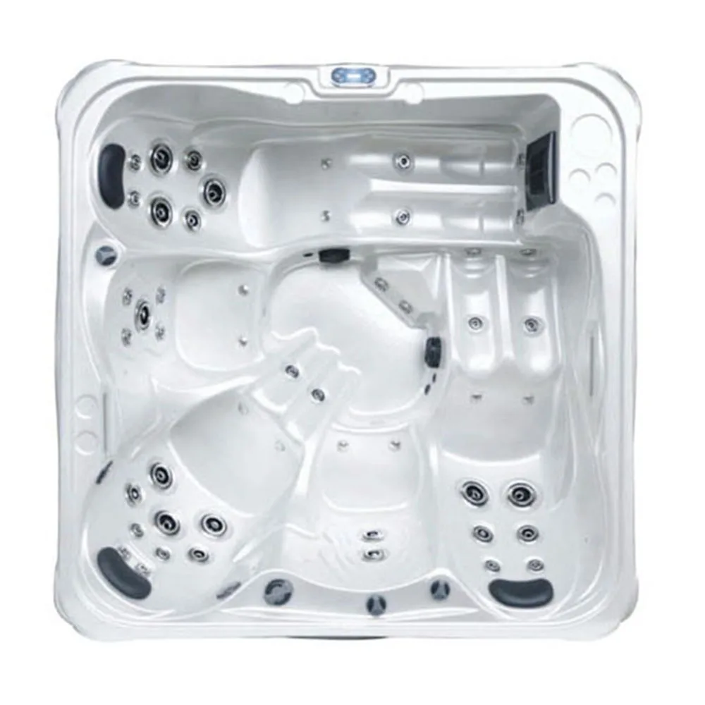 New Trend Acrylic Spa Hot Tub Squared Spa Freestanding Hot Tub Model 2-4 Person Outdoor Spa Massage Tub