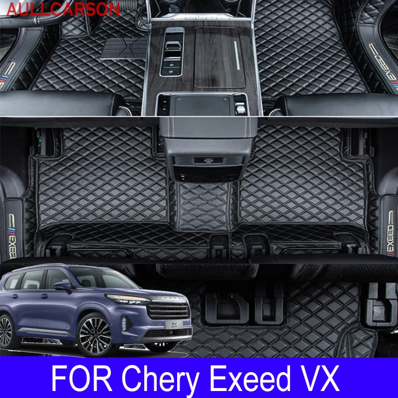 

Car Floor Mats For Exeed VX 2021 2022 Double Layer Custom Auto Foot Pads Automobile Carpet Cover Interior Floorliner