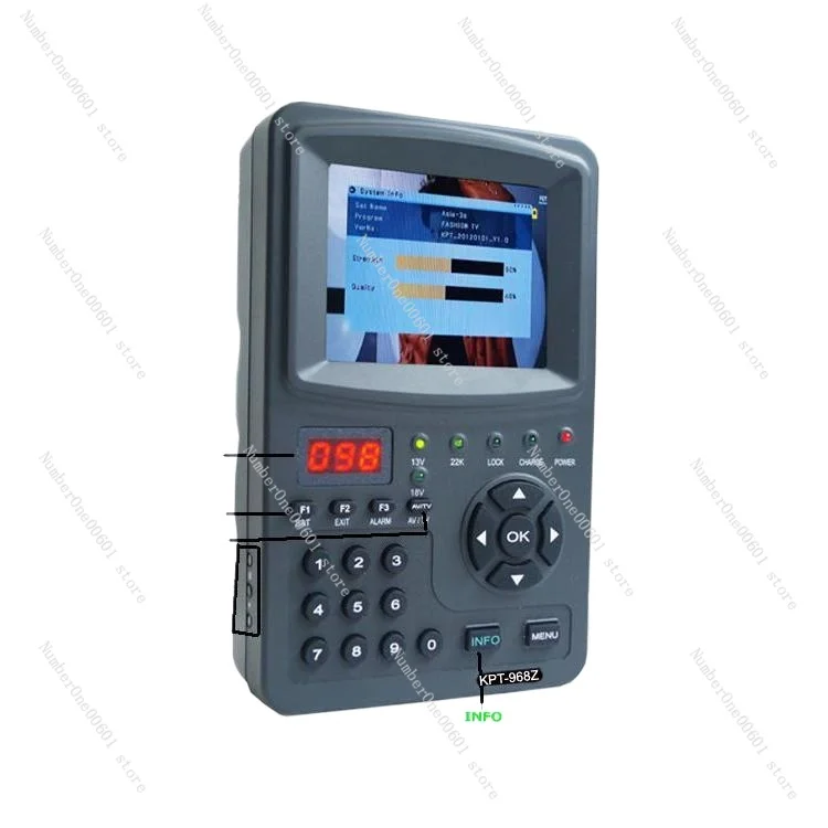 For KPT-968Z/G Zhongjiu Middle School 6-household High-definition Signal Monitoring Tester 3.5-inch Star Finder