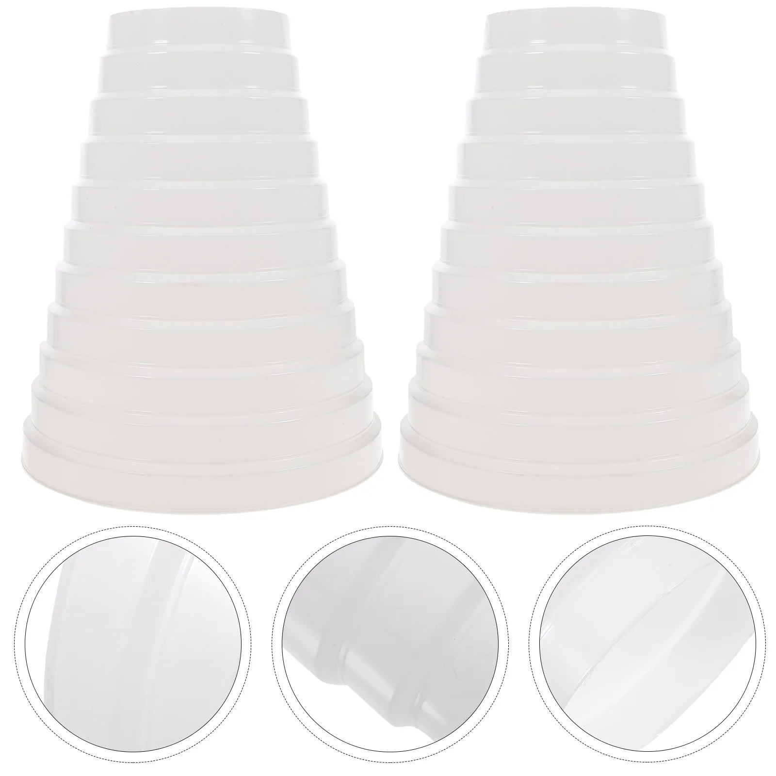 PVC Duct Adapter 2 Pack Wear Resistant Dryer Vent Hose Reducer Increaser Connector for Bathroom Kitchen HVAC