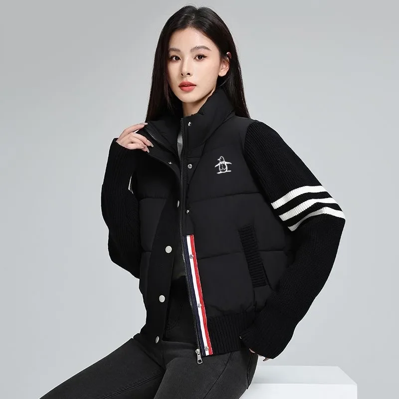 High Quality Authentic Golf Jacket for Women Golf Wear Winter 2024 Golf Padded Women Golf Clothes Korean GOLF Short Parkas Coat