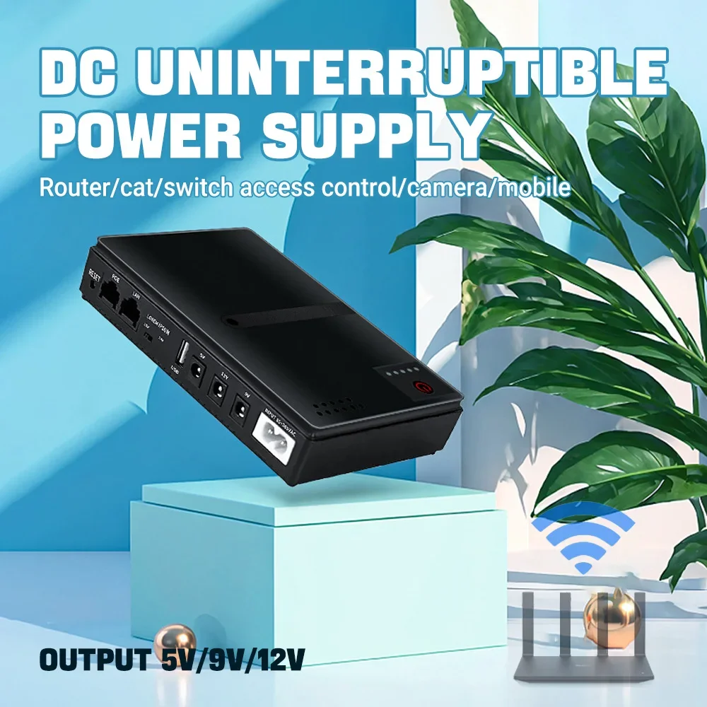 

Источник бесперебойного питания (ИБП) 18 Вт постоянного тока с выходом 5-12 В и сменной батареей для NAS, роутеров, модемов и сетевых устройств