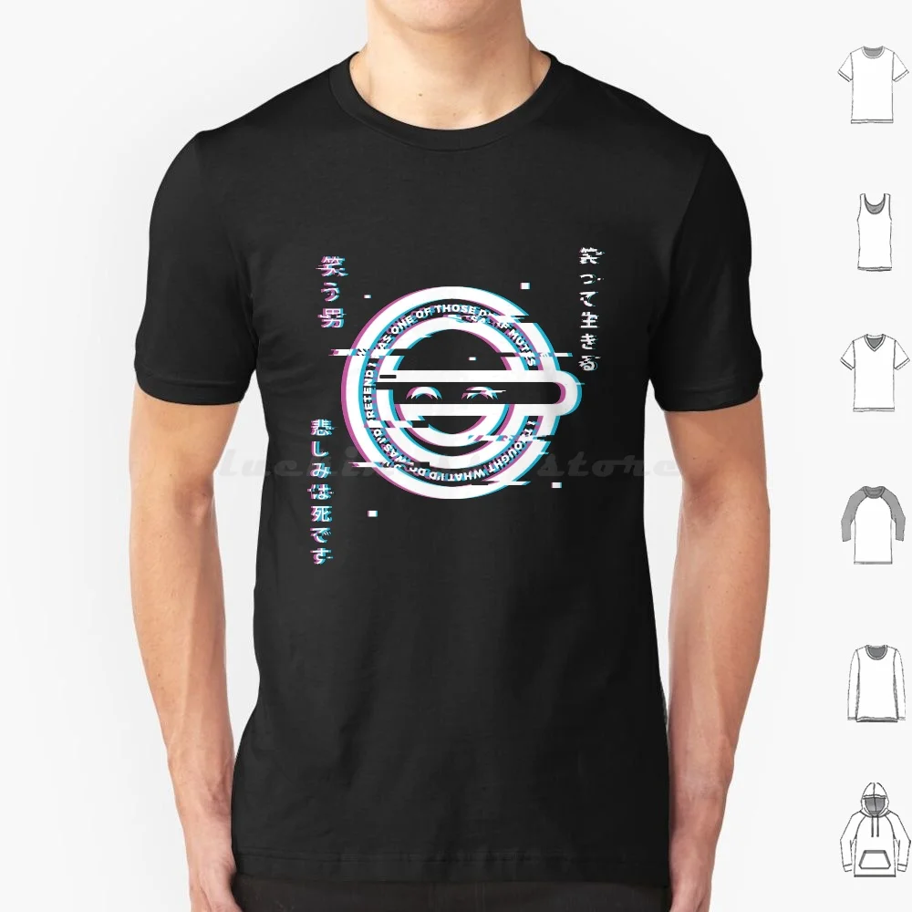 The Laughing Man-Ghost In The Shell Hacker T Shirt 6xl Cotton Cool Tee Ghost Shell Ghost In The Shell Gits Laughing Man Hacker