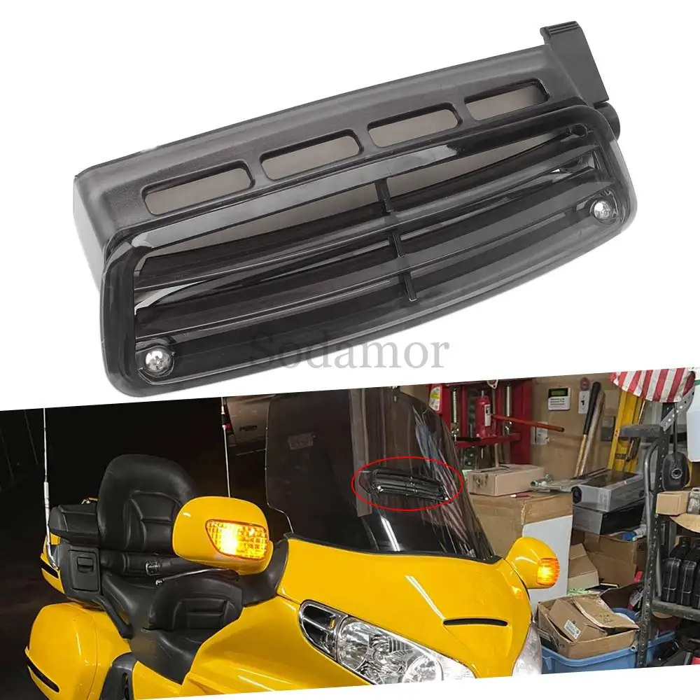 

For Honda Goldwing GL1800 2004-2016 Motorcycle Part Smoke Windscreen Windshield Fresh Air Vent ABS Plastic Smoke