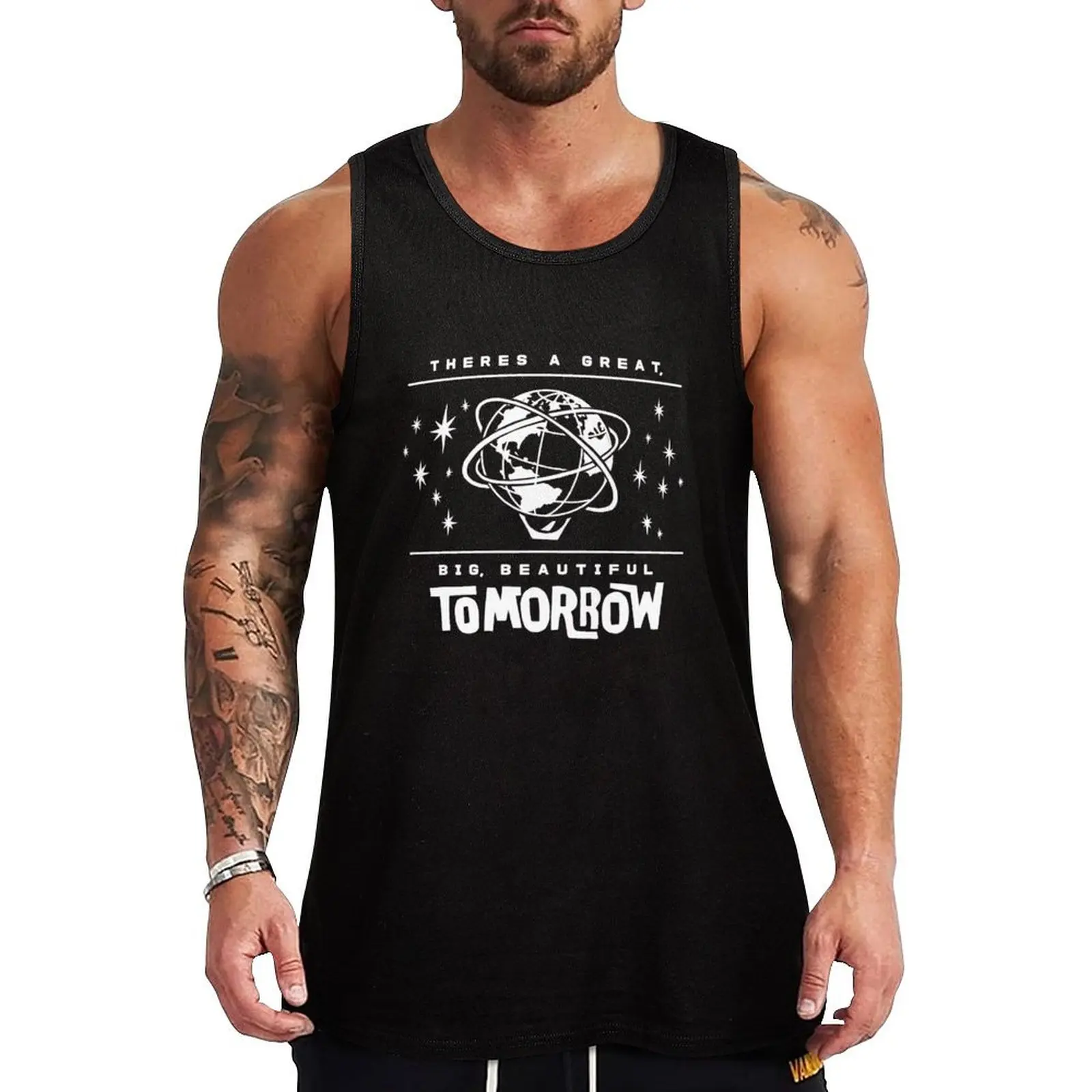 

Great, Big, Beautiful Tomorrow (white and navy) Tank Top cool things sports vest