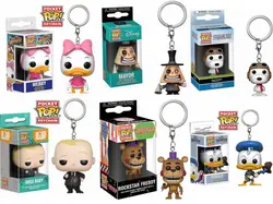 Funko pop webby mayor boss baby Rockstar freddy snoopy the joker belle Keychain Toys for Children Christmas Gift