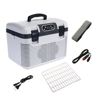 19L Car Refrigerator Mini Fridge Freezer Portable Compressor Cooler DC12-24V To AC220V Ice Box For Camping Travel