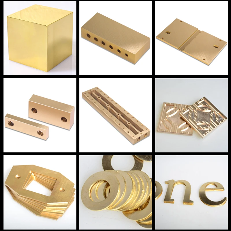 Brass Flat Plate Strip 2-32mm Thickness 100/200/500mm Length 5-160mm Width Solids Metal Plate