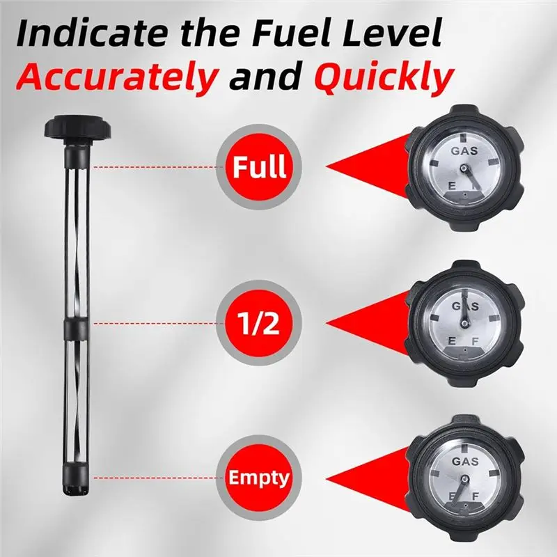 ABHY-Fuel Gauge Gas Cap For Polaris Ranger, Replacement 1240119, Gas Cap With Gauge For Polaris Ranger 400 500 700