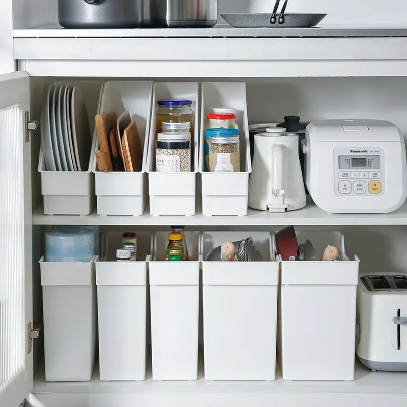 Cabinet Storage Box Kitchen with Pulley Multifunctional Storage Basket Sink Countertop Dishes  Seasoning Storage Basket