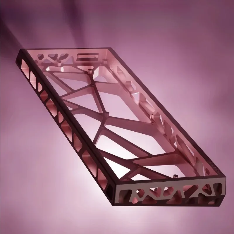 Sakura series metal hollow aluminum shell 60 with magnetic axis keyboard accessories