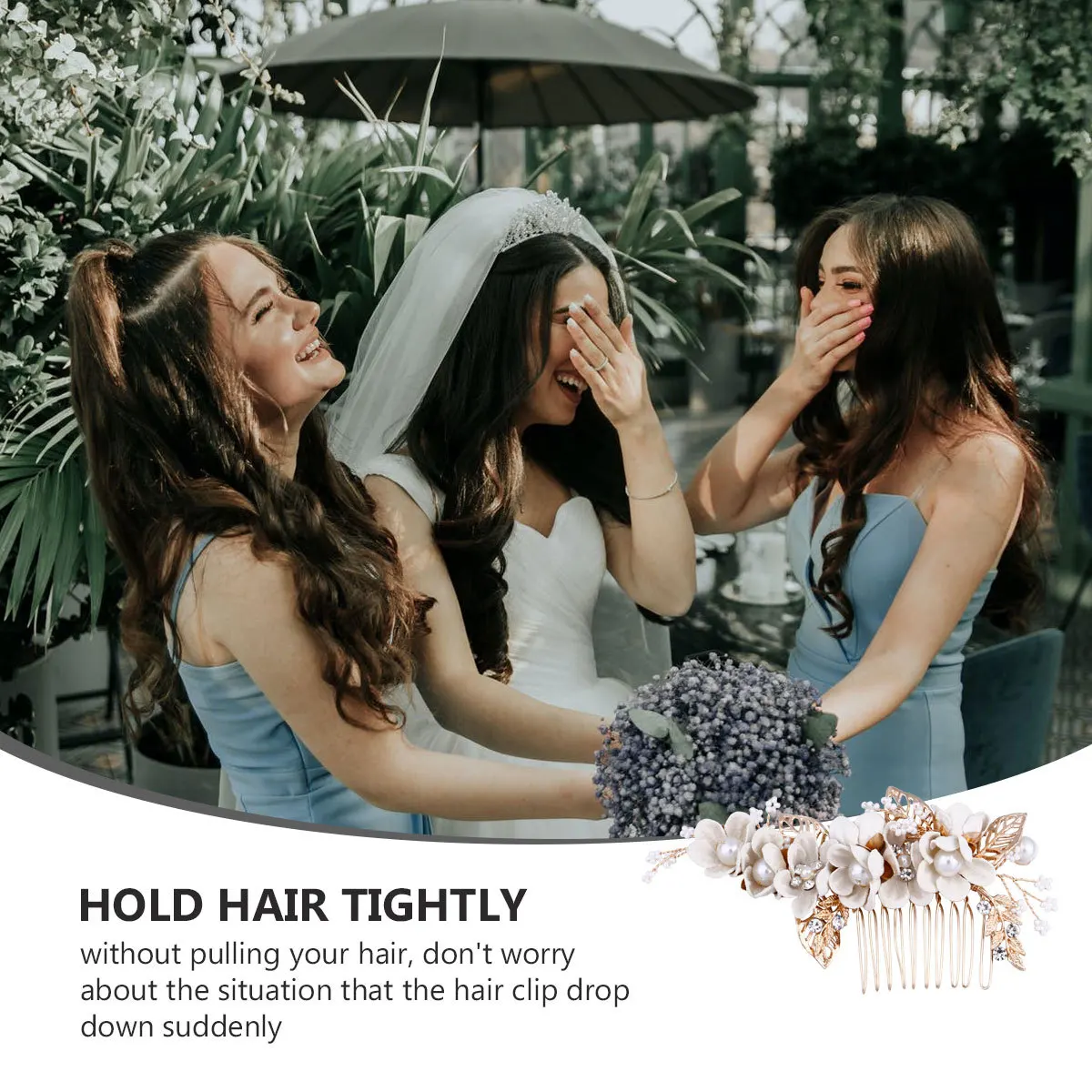 

Свадебная расческа для волос, аксессуары для невесты, головной убор с цветком, головной убор, заколка для волос с жемчугом, элегантный свадебный зажим для женщин и девочек, особые случаи