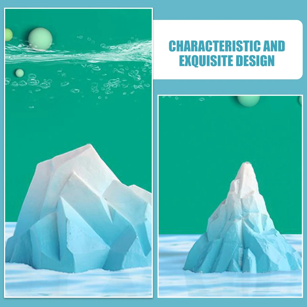 فيض الديكور 2 مجموعات صغيرة Floeberg نموذج بولي كلوريد الفينيل زخرفة صغيرة خزان الأسماك الجبال مناسبة جميع الأحجام مستقر أسفل صغير #2