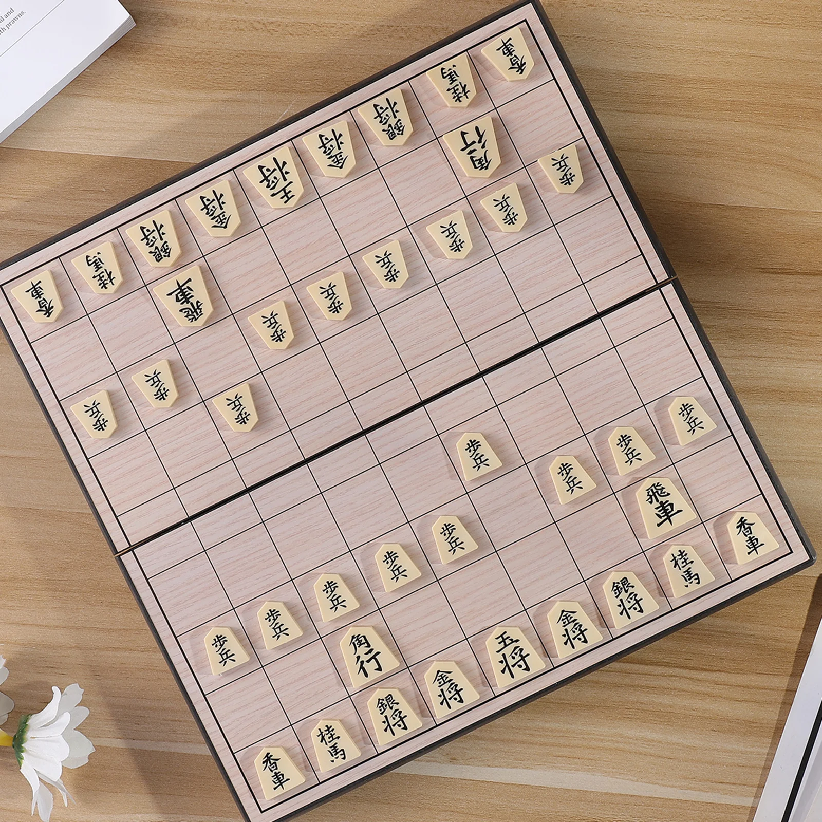 

Magnetic Chess Set Japanese Folding Board Portable Travel For Outdoor Indoor Play Table Board