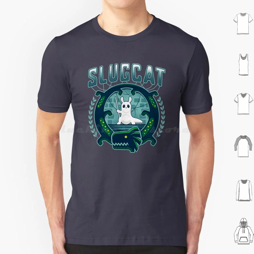 Slugcat Emblem T Shirt 6xl Cotton Cool Tee Rain World Rainworld Slugcat Slugcats Slug Cat Lizard Gaming Video Game Gamer Gamers