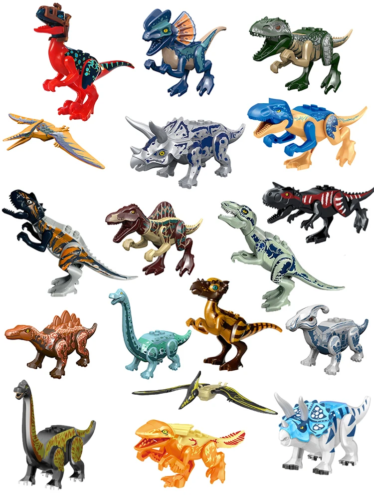Blocs de construction de dinosaures jurassiques Indominus Rex, modèles de figurines d'action tyrannosaure, jouets pour enfants, animaux, cadeaux de noël