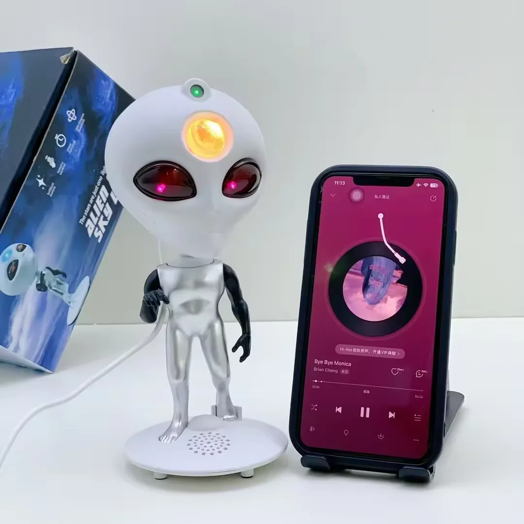 

Новый проектор с изображением инопланетной звезды, светодиодный проекционный ночник, туманность, атмосфера, потолок, беспроводной Bluetooth-динамик, подарок для детей и взрослых