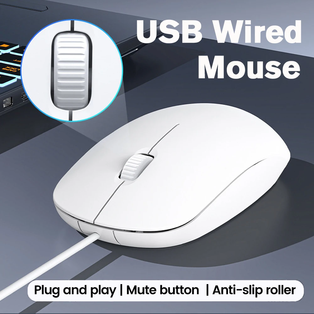 

USB Wired Mouse Gaming Mouses Laptop Home Office Mouse 1200DPI Silent Wired Mouses Gamer For PC Macbook Desktop Computer Laptop