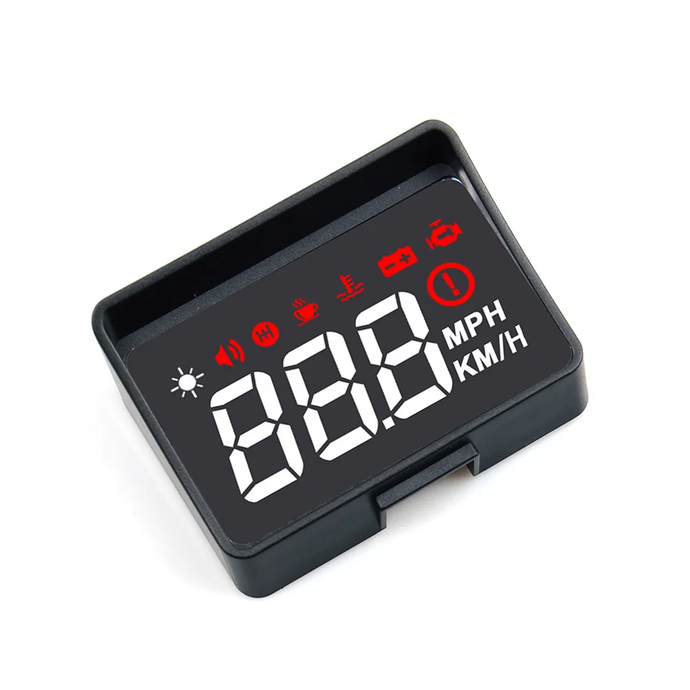 Car HUD A100s Car HUD Display Battery Voltage Display High Temperature Alarm Low Battery Voltage Alarm For Driving