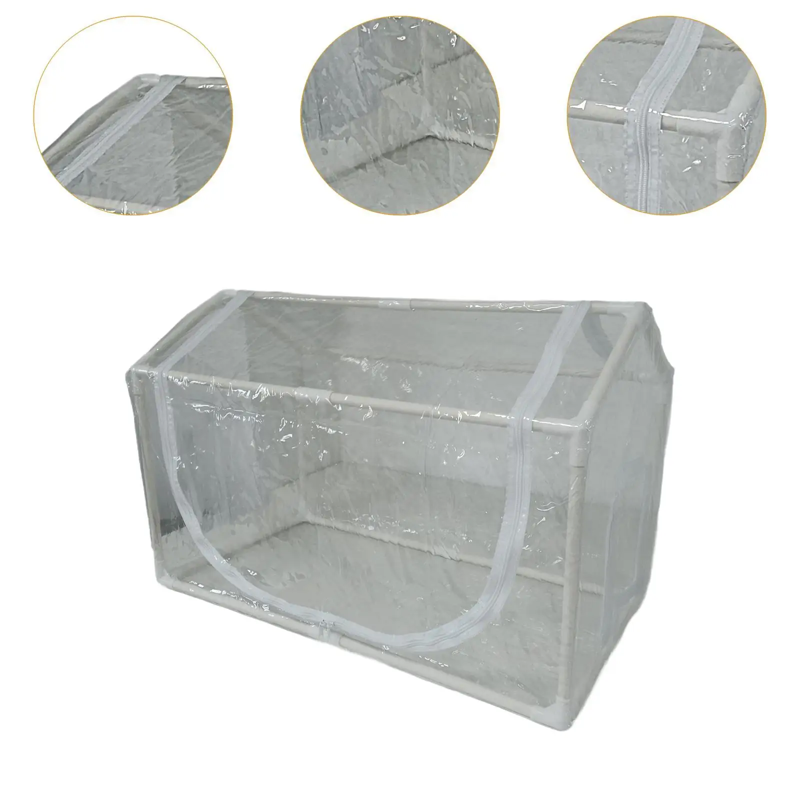 Mini tienda de campaña para plantas de invernadero, Protector de plantas multiusos de alto rendimiento, portátil de PVC para patio trasero, ventana, balcón para mascotas