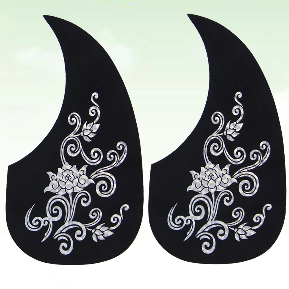 Pick Guard for 40/41 Inch Acoustic Guitar Comma Shape Pickguard Sticker PVC Stickers