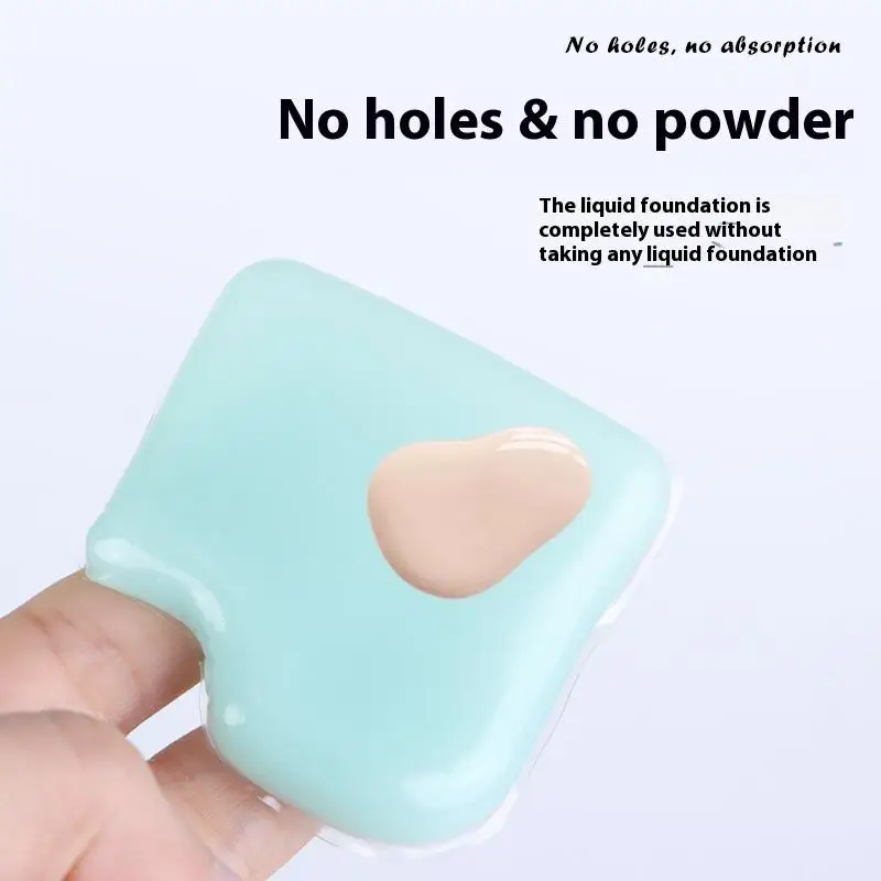 1 pçs geléia de silicone macio gel pó puff esponja para cosméticos rosto fundação bb creme sem pó comer pó maquiagem ferramenta